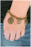 Paparazzi "My Good Luck Charm - Brass" bracelet Paparazzi Jewelry