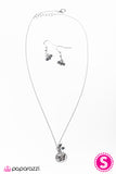 Paparazzi "My Little Butterfly" Silver Necklace & Earring Set Paparazzi Jewelry