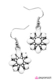 Paparazzi "My Little Flower" White Earrings Paparazzi Jewelry