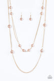 Paparazzi "My Main GLAM - Brown" necklace Paparazzi Jewelry