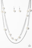 Paparazzi "My Main GLAM - White" necklace Paparazzi Jewelry