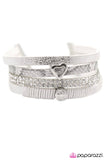Paparazzi "My Oh My" White Bracelet Paparazzi Jewelry