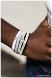 Paparazzi "My Oh My" White Bracelet Paparazzi Jewelry