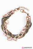 Paparazzi "My Prerogative" Copper Bracelet Paparazzi Jewelry