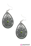 Paparazzi "My Queen - Green" earring Paparazzi Jewelry