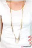 Paparazzi "Mystique" Gold Necklace & Earring Set Paparazzi Jewelry