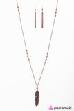 Paparazzi "My Time To Fly" Copper Necklace & Earring Set Paparazzi Jewelry