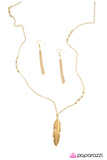 Paparazzi "My Time To Fly - Gold" necklace Paparazzi Jewelry