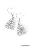 Paparazzi "My Time To Shine - White" earring Paparazzi Jewelry