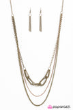 Paparazzi "My Word Is My Bond - Brass" necklace Paparazzi Jewelry