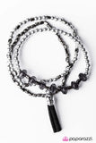 Paparazzi "Nama-Stay The Night - Black" bracelet Paparazzi Jewelry