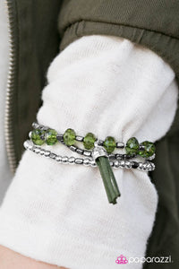 Paparazzi "Nama-Stay The Night - Green" bracelet Paparazzi Jewelry