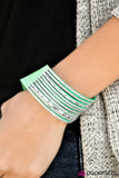Paparazzi "Name Your Price - Green" bracelet Paparazzi Jewelry
