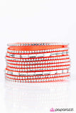 Paparazzi "Name Your Price - Orange" bracelet Paparazzi Jewelry