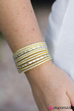 Paparazzi "Name Your Price - Yellow" bracelet Paparazzi Jewelry