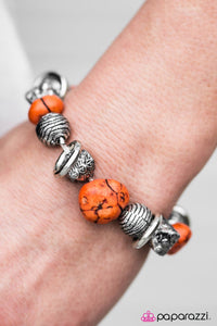 Paparazzi "National Geographic - Orange" bracelet Paparazzi Jewelry