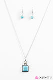 Paparazzi "National Landmark" Blue Necklace & Earring Set Paparazzi Jewelry