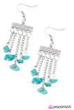 Paparazzi "Natural-Born Bombshell" Blue 025TR Earrings Paparazzi Jewelry