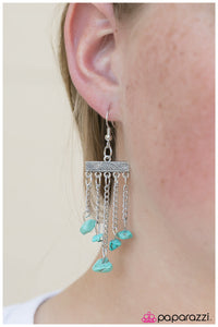 Paparazzi "Natural-Born Bombshell" Blue 025TR Earrings Paparazzi Jewelry