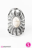 Paparazzi "Natural Habitat - White" ring Paparazzi Jewelry