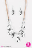 Paparazzi "Nature Versus Nurture - Brown" Necklace & Earring Set Paparazzi Jewelry