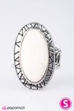 Paparazzi "Nature Walk - White" ring Paparazzi Jewelry