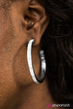 Paparazzi "Need For Speed - White" earring Paparazzi Jewelry