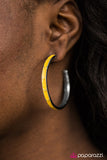 Paparazzi "Need For Speed - Yellow" earring Paparazzi Jewelry