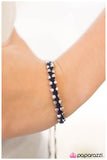 Paparazzi "Never Back Down" Blue Bracelet Paparazzi Jewelry