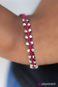 Paparazzi "Never Back Down" Pink Bracelet Paparazzi Jewelry