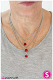 Paparazzi "Never Forget - Red" necklace Paparazzi Jewelry