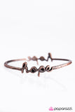 Paparazzi "Never Give Up - Copper" bracelet Paparazzi Jewelry