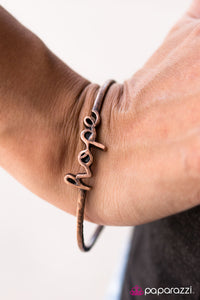 Paparazzi "Never Give Up - Copper" bracelet Paparazzi Jewelry