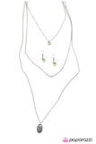 Paparazzi "Never Look Back - Green" necklace Paparazzi Jewelry