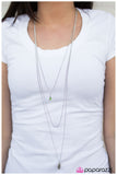 Paparazzi "Never Look Back - Green" necklace Paparazzi Jewelry