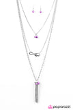Paparazzi "Never Lose Hope - Purple" necklace Paparazzi Jewelry