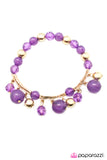 Paparazzi "Never Say Never - Purple" bracelet Paparazzi Jewelry