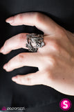 Paparazzi "Never Too Old For Fairytales" Black Ring Paparazzi Jewelry