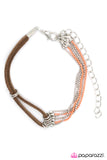 Paparazzi "New Heights - Orange" bracelet Paparazzi Jewelry