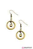 Paparazzi "New Money" Brass Earrings Paparazzi Jewelry