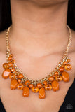 Paparazzi "Newport Native" Orange Necklace & Earring Set Paparazzi Jewelry