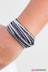 Paparazzi "News Flash - Blue" bracelet Paparazzi Jewelry