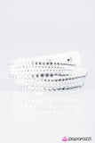 Paparazzi "News Flash - White" bracelet Paparazzi Jewelry