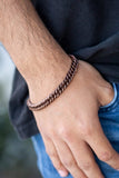 Paparazzi "Next Man Up" Copper Mens Bracelet Unisex Paparazzi Jewelry