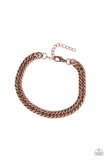 Paparazzi "Next Man Up" Copper Mens Bracelet Unisex Paparazzi Jewelry