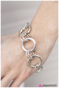 Paparazzi "Nice and Easy" Silver Bracelet Paparazzi Jewelry