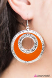 Paparazzi "Night Owl" Orange Earrings Paparazzi Jewelry