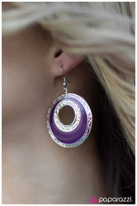 Paparazzi "Night Owl" Purple Earrings Paparazzi Jewelry