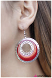 Paparazzi "Night Owl" Red Earrings Paparazzi Jewelry