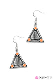 Paparazzi "Nights Over Egypt - Orange" earring Paparazzi Jewelry